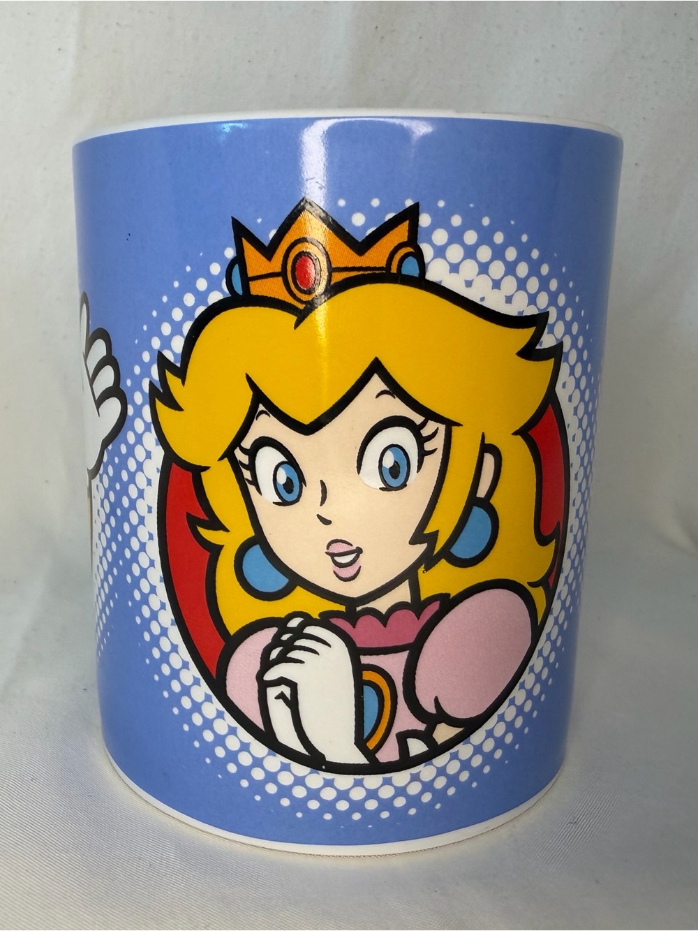 Nintendo Princess Peach Blue and Yellow Kids Character Mug